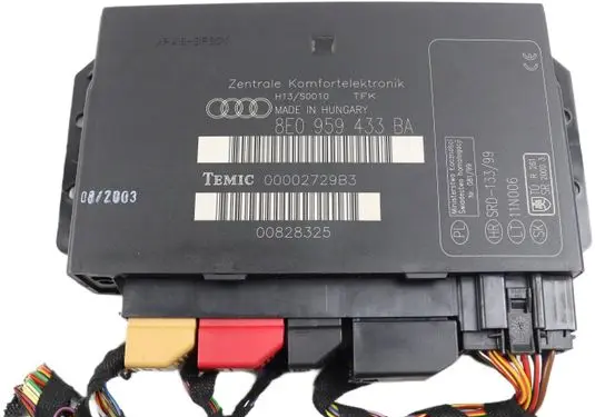 Audi A4 S4 B6 8E 8H Comfort/convenience module 8E0959433BA 00828325 00002729B3