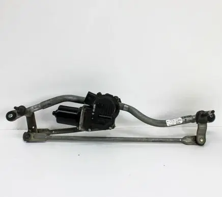 Front wiper linkage and motor