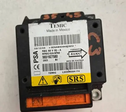 Citroen C3 Airbag control unit/module 9651927580 5EKABK0648282U L5V3M03A1T4