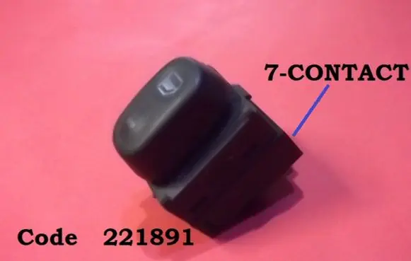 Nissan Primera Electric window control switch 221891