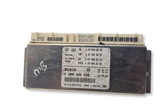 Mercedes-Benz E W211 ESP (stability system) control unit 0265109538