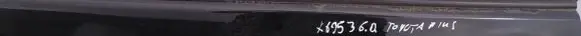 Toyota Prius (XW30) Rear door glass trim molding