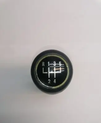 Volkswagen Polo IV 9N3 Gear lever shifter trim leather/knob 6Q1711141