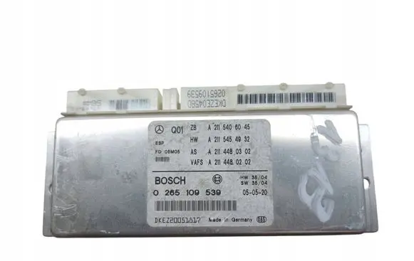 Mercedes-Benz E W211 Other control units/modules 0265109539