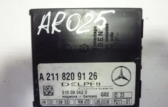 Mercedes-Benz S W220 Alarm control unit/module A2118209126 AR025