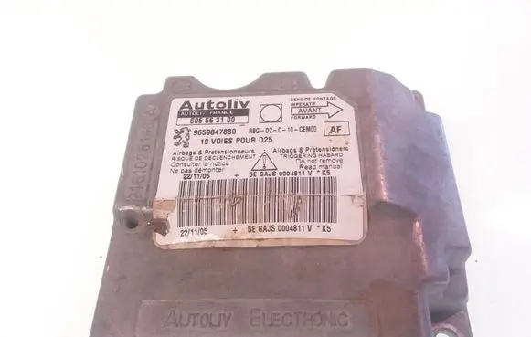 Peugeot 407 Airbag control unit/module 9659847880 606563100