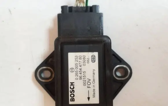 Peugeot 607 ESP acceleration yaw rate sensor 9645447780 0021515 0265005253