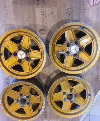 Mercedes-Benz 380 560SEC C126 R15 alloy rim Kba41658 Melber D248f1