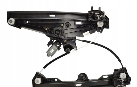 Rear window lifting mechanism without motor