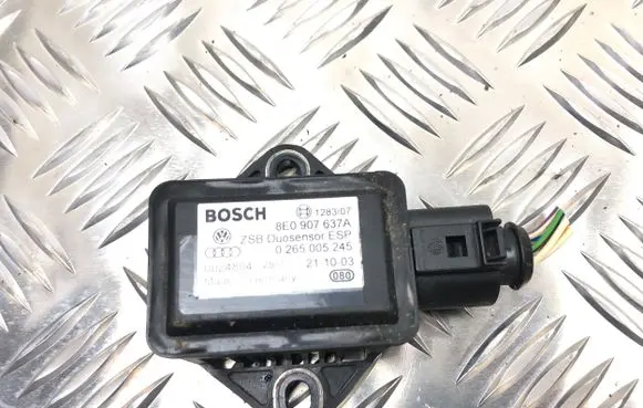 Audi A6 S6 C5 4B ESP acceleration yaw rate sensor 8E0907637A 0265005245