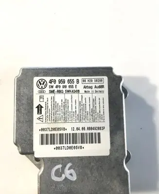 Audi A6 S6 C6 4F Airbag control unit/module 4F0959655B 4F0910655E 5WK43416