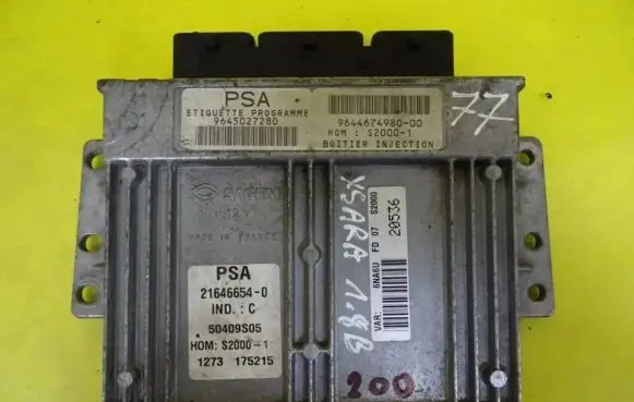 Citroen Xsara Picasso Engine control unit/module 9645027280 21646654-0