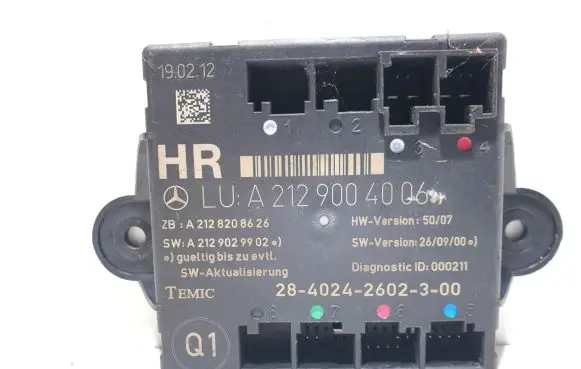 Mercedes-Benz E W212 Door control unit/module