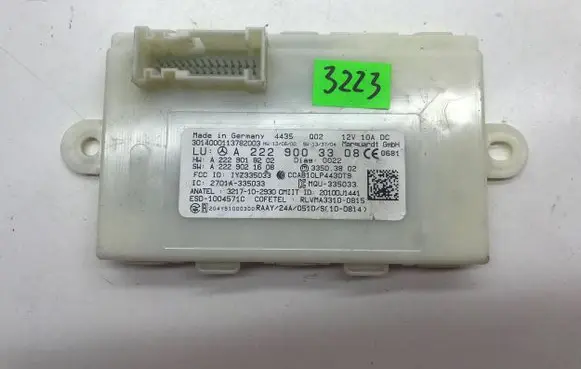 Mercedes-Benz S W222 Keyless (KESSY) go control unit/module A2229003308 A2229018202 A2229021608