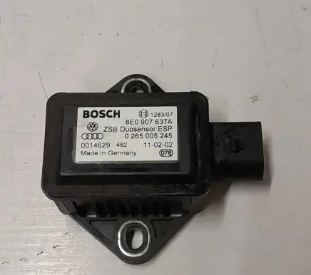 Audi A4 S4 B6 8E 8H ESP acceleration yaw rate sensor 8E0907637A 0265005245