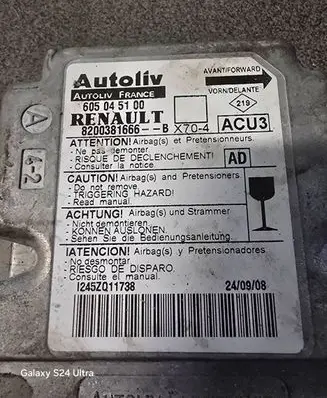 Renault Master II Airbag control unit/module 605045100 8200381666 1245Z011738
