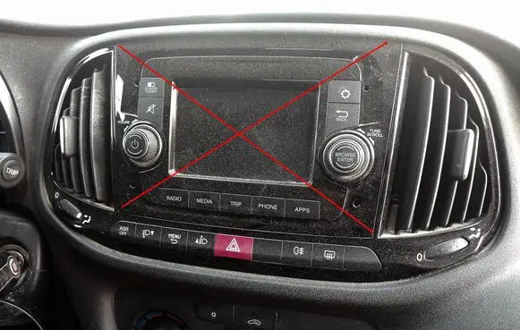 Fiat Doblo Dash center air vent grill