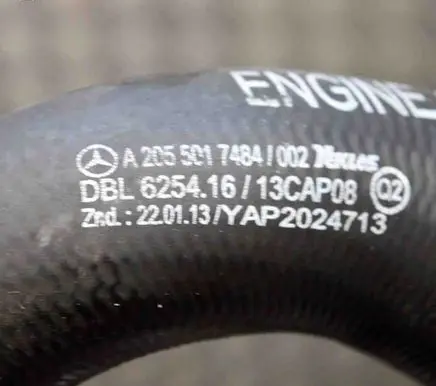 Mercedes-Benz C W205 Engine coolant pipe/hose A2055017484