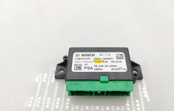 Peugeot 308 Parking PDC control unit/module 9819357280 00038877 0263014012