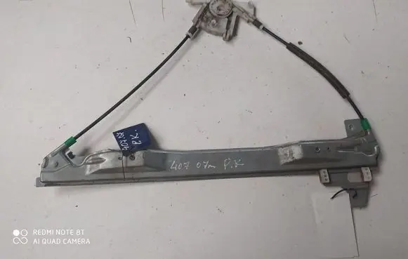 Peugeot 407 Front window lifting mechanism without motor 9644893580