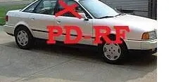 Audi 80 90 S2 B4 Front door window glass four-door 893845021