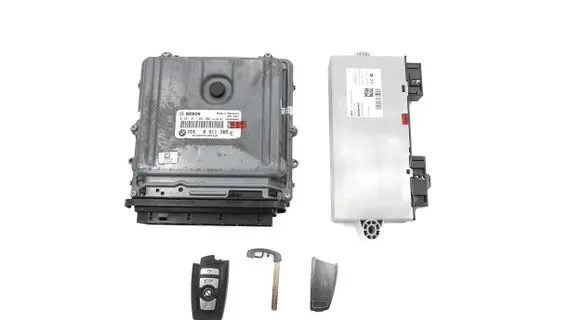 BMW 5 F10 F11 Engine ECU kit and lock set 8511385 0281017081 13618511385