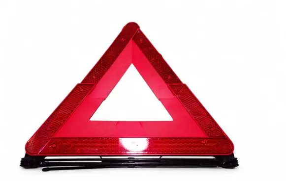 Audi A4 S4 B6 8E 8H Emergency warning sign 4B5860251C