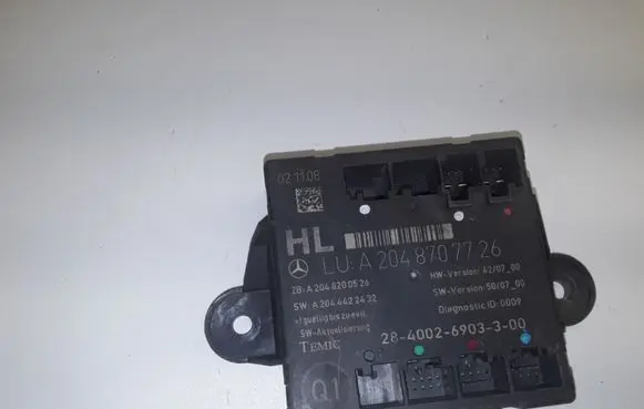Mercedes-Benz C W204 Door control unit/module A2044422432 A2048200526 A2048707726