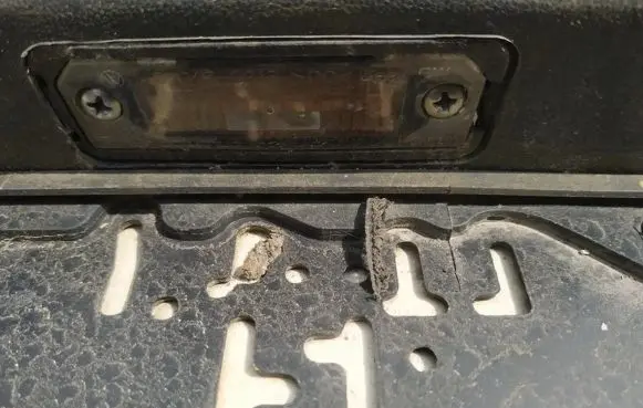 Volkswagen Polo Number plate light