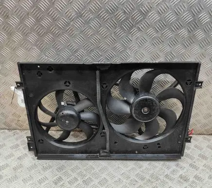 Seat Leon (1P) Radiator cooling fan shroud 1J0959455L 1J0121207M
