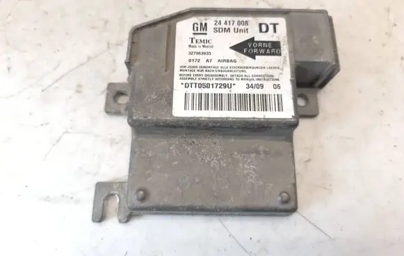 Opel Combo C Airbag control unit/module 24417008 327963935