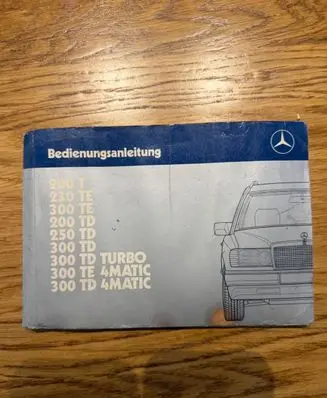 Mercedes-Benz E W124 User manual 1245842597