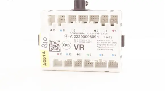 Mercedes-Benz S W222 Door control unit/module A2229009609 A2229015703