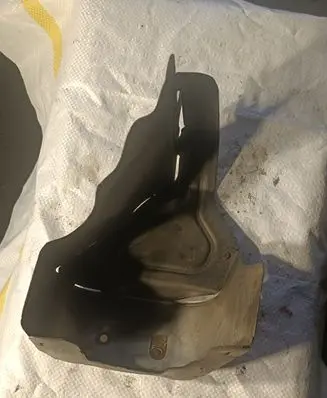 Heat shield in engine bay
