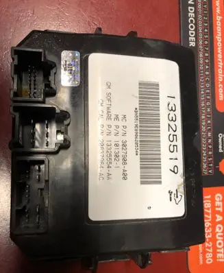 Opel Insignia A Tow bar trailer control unit/module 13325519 1013021 3027908A00