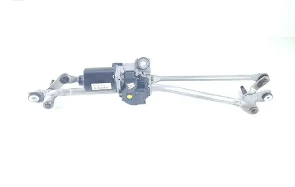 Front wiper linkage and motor
