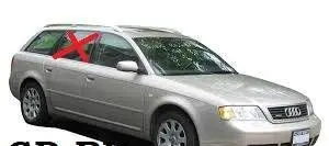Audi A6 S6 C5 4B Rear door window glass 43R00081