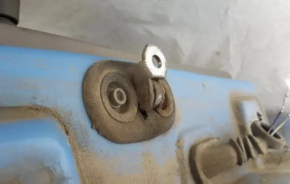 Rear door check strap stopper