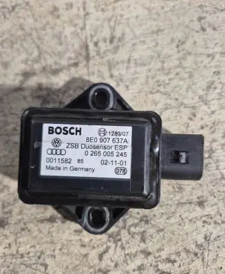Audi A6 S6 C5 4B ESP acceleration yaw rate sensor 8E0907637A 0265005245 0011582