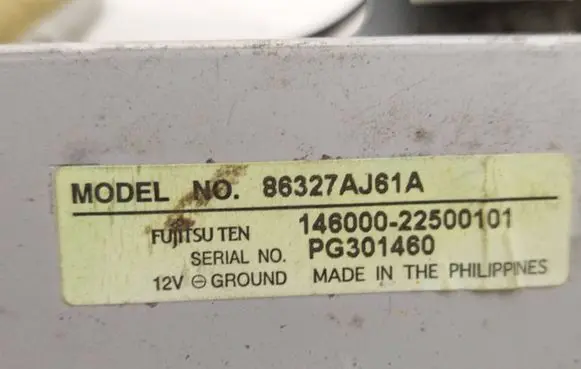 Subaru Outback Antenna control unit 86327AJ61A PG301460 14600022500101