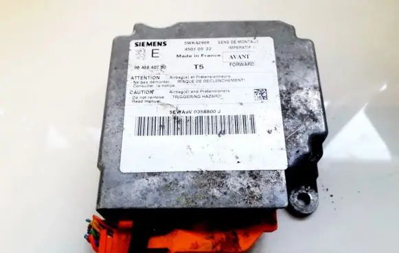 Peugeot 307 Airbag control unit/module 9645840780 45010522