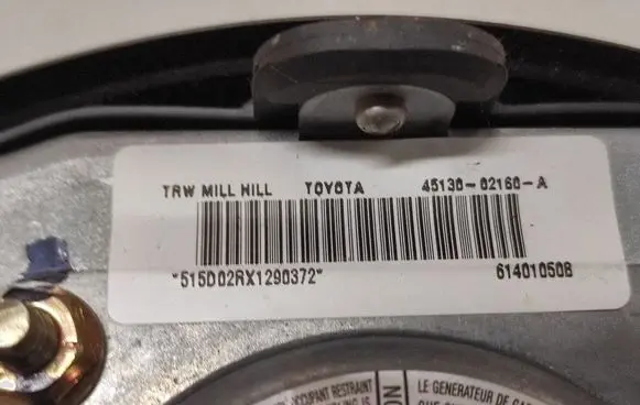 Toyota Corolla E120 E130 Steering wheel airbag 4513662160
