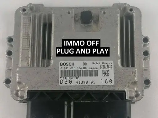 Fiat Ducato Engine control unit/module 51836090 0281015734 41U7B101