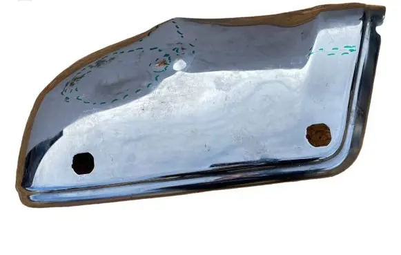Rear bumper corner part panel trim