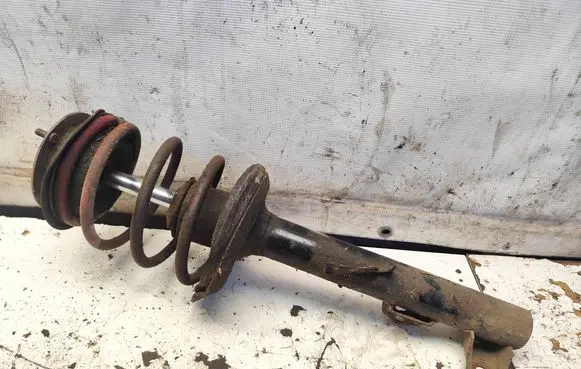 Front shock absorber with coil spring