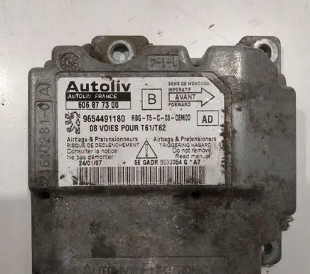 Peugeot 307 Airbag control unit/module 606877300 9654491180