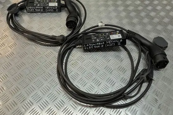 Fiat 500E Electric car charging cable 