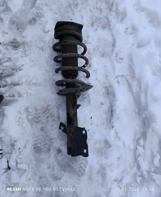 Front shock absorber with coil spring