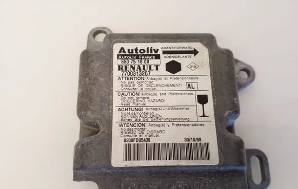 Renault Kangoo I Airbag control unit/module 550751800 7700313267
