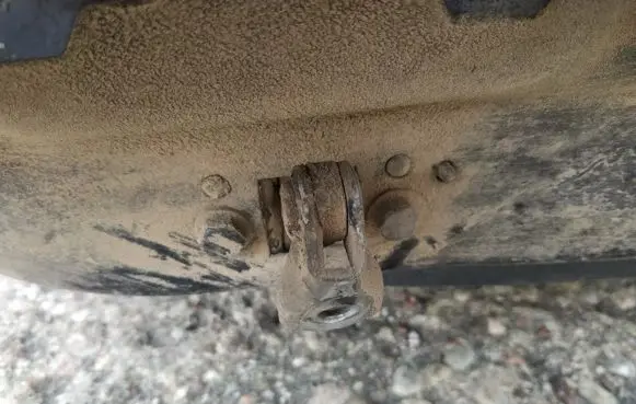 Renault Laguna II Rear door check strap stopper